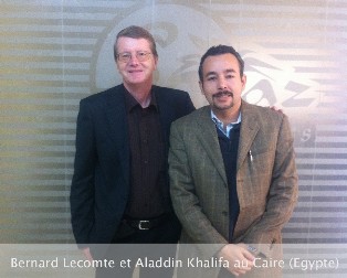 Mr. Bernard with Mr. Khalifa