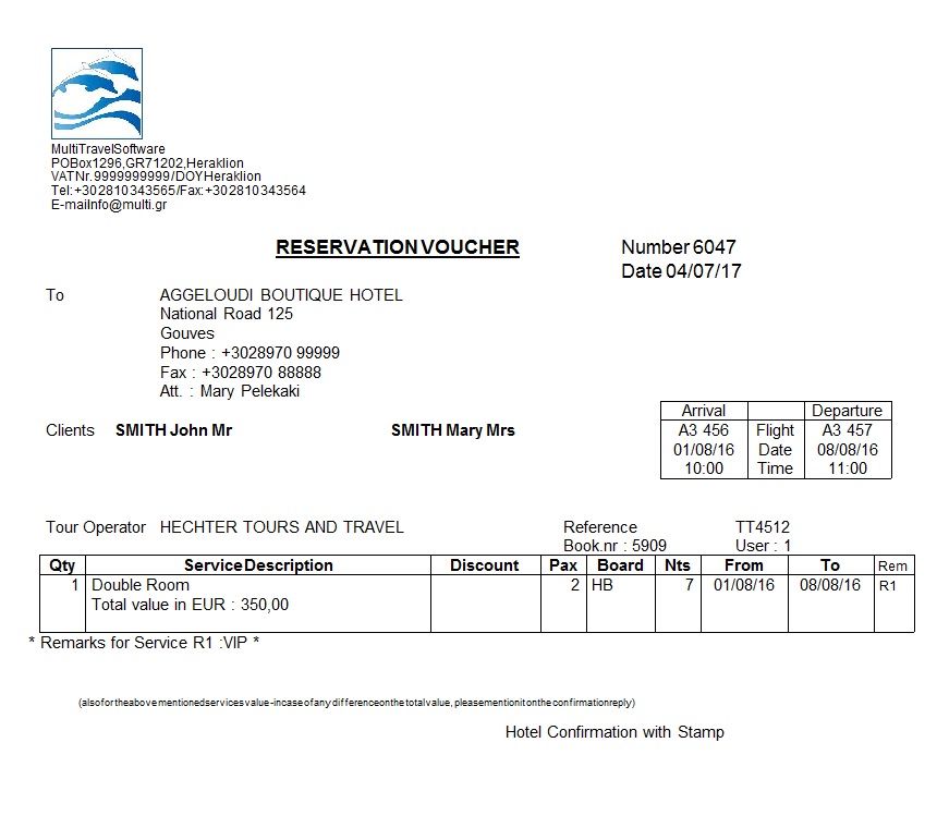 Hotel Voucher
